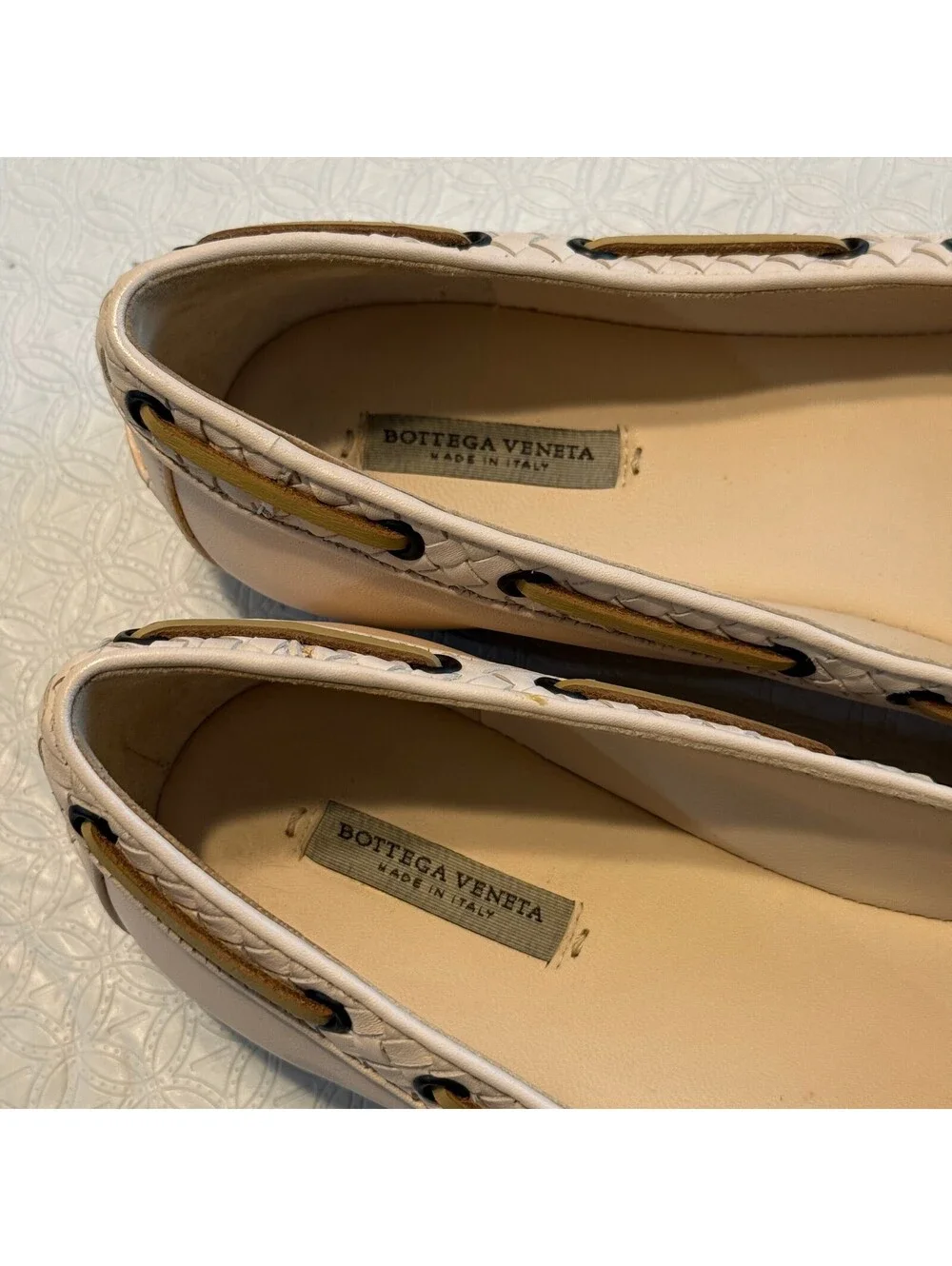 Bottega Veneta Intrecciato Weave Leather Ballet Flats Size 6